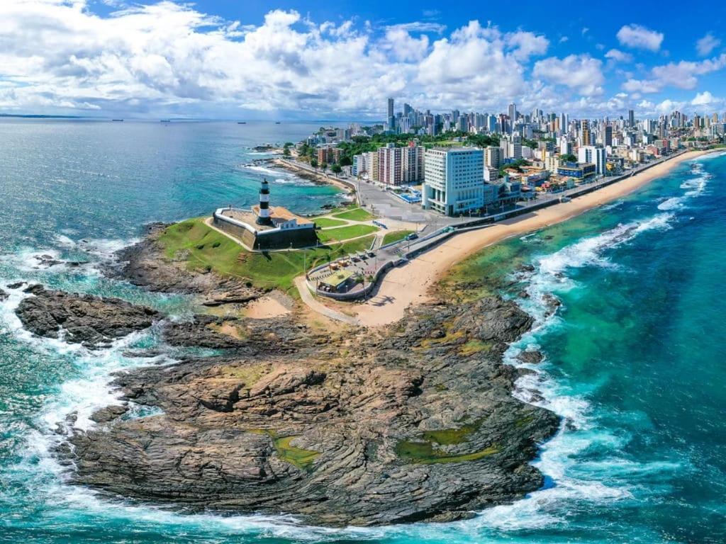 Apartamento Farol Barra Flat Salvador Buitenkant foto